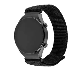 FIXED Nylonový řemínek Nylon Sporty Strap s Quick Release 20mm pro smartwatch černý