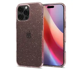 Spigen Liquid Crystal Glitter ochranný kryt pro Apple iPhone 16 Pro rose quartz