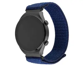 FIXED Nylonový řemínek Nylon Sporty Strap s Quick Release 22mm pro smartwatch tmavě modrý