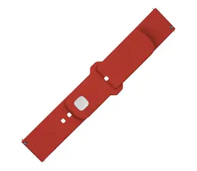 FIXED Set silikonových řemínků Silicone Sporty Strap s Quick Release 22mm pro smartwatch červený