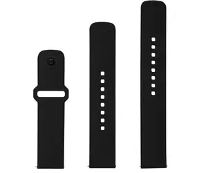 FIXED Set silikonových řemínků Silicone Sporty Strap s Quick Release 22mm pro smartwatch černý