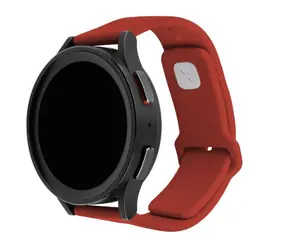 FIXED Set silikonových řemínků Silicone Sporty Strap s Quick Release 20mm pro smartwatch červený