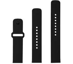 FIXED Set silikonových řemínků Silicone Sporty Strap s Quick Release 20mm pro smartwatch černý