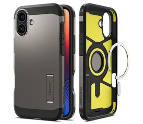 Spigen Tough Armor MagSafe ochranný kryt pro Apple iPhone 16 Plus gunmetal