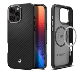 Spigen Enzo Aramid ochranný kryt pro Apple iPhone 16 Pro Max černá