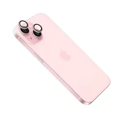 FIXED Ochranná skla čoček fotoaparátů pro Apple iPhone 15/15 Plus růžová