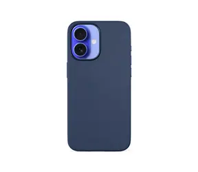 Epico Mag+ Leather ochranný kryt s MagSafe pro Apple iPhone 16 modrá