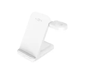 FIXED Powerstation pro Samsung s bezdrátovým nabíjením bílý / 15W+5W+2.5W / až 3 zařízení 