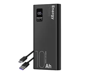 Obal:Me EnergyPulse Powerbanka 10000mAh 22.5W černá