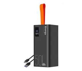 Obal:Me EnergyPulse Powerbanka 50000mAh 22.5W černá
