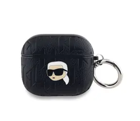 Karl Lagerfeld PU Embossed Karl Head Pouzdro pro Apple AirPods 3 černá