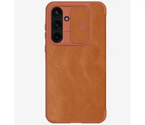Nillkin Qin Book PRO Pouzdro pro Samsung Galaxy A55 5G hnědá
