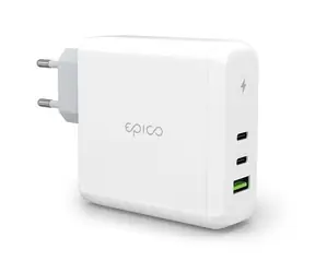 Epico GaN USB-C nabíječka 100W bílá / 2x USB-C / 1x USB-A