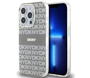 DKNY PC/TPU Repeat Pattern Tonal Stripe Magsafe Zadní Kryt pro Apple iPhone 15 Pro Max černá
