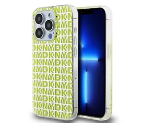 DKNY PC/TPU Repeat Pattern Zadní Kryt pro Apple iPhone 15 Pro Max žlutá