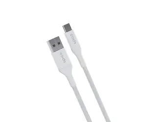 Epico pletený kabel USB-C na USB-A 0.3m bílá