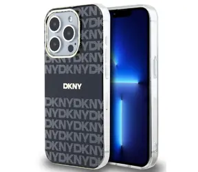 DKNY PC/TPU Repeat Pattern Tonal Stripe Magsafe Zadní Kryt pro Apple iPhone 15 Pro černá