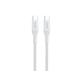 Epico pletený PD kabel USB-C na USB-C 0.3m bílá