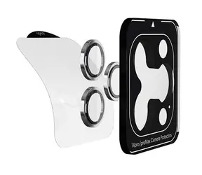 Epico Aluminium Lens Protector Ochranné sklo fotoaparátu pro Apple iPhone 14 Pro/14 Pro Max stříbrná