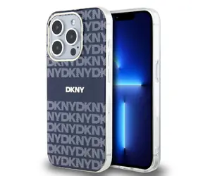 DKNY PC/TPU Repeat Pattern Tonal Stripe Magsafe Zadní Kryt pro Apple iPhone 13 Pro modrá