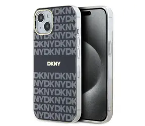 DKNY PC/TPU Repeat Pattern Tonal Stripe Magsafe Zadní Kryt pro Apple iPhone 14 černá