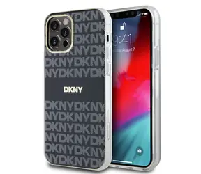 DKNY PC/TPU Repeat Pattern Tonal Stripe Magsafe Zadní Kryt pro Apple iPhone 12/12 Pro černá