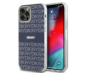 DKNY PC/TPU Repeat Pattern Tonal Stripe Magsafe Zadní Kryt pro Apple iPhone 12/12 Pro modrá