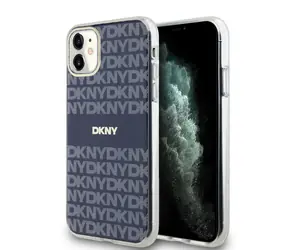 DKNY PC/TPU Repeat Pattern Tonal Stripe Magsafe Zadní Kryt pro Apple iPhone 11 modrá