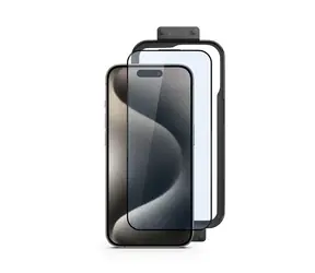 Epico Resolve Edge to Edge Ochranné sklo pro Apple iPhone 15 Pro Max / s instalačním rámečkem