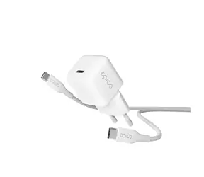 Epico GaN Charger bundle 30W bílá / nabíječka USB-C / s kabelem USB-C na USB-C / PD