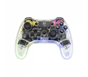 White Shark GPW-8039 LEGION transparentní / Bezdrátový gamepad /  PS3 & PS4 & PC & Android & iOS