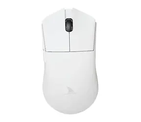 Darmoshark M3 bílá / Herní bezdrátová myš / 26000 DPI / 5 tlačítek / USB-C / BT / PixArt 