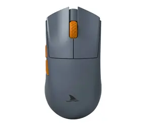 Darmoshark M3s šedá / Herní bezdrátová myš / 26000DPI / 8 tlačítek / USB-C / BT / 2.4G