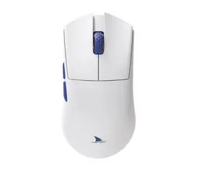 Darmoshark M3s PRO bílá / Herní bezdrátová myš / 26000DPI / 8 tlačítek / USB-C / BT / 2.4G 