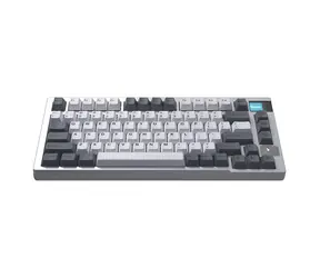 Darmoshark K8 bílá / Herní bezdrátová klávesnice / mechanická / USB / BT / 2.4G 