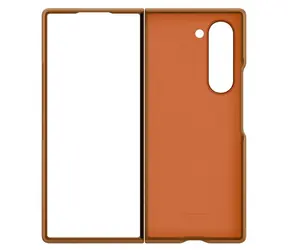 Samsung Ochranný kryt z veganské kůže pro Samsung Galaxy Z Fold 6 hnědá