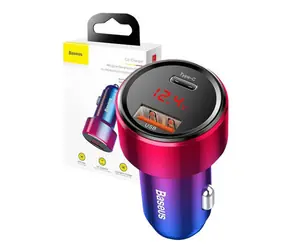 Baseus CCMLC20C-09 Magic nabíječka do auta / 1x USB-A / 1x USB-C / 45W