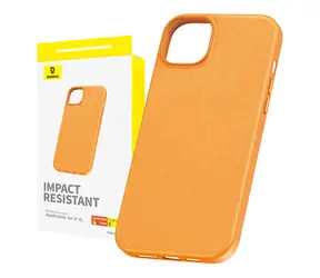 Baseus P60157304713-00 Fauxther Pouzdro pro Apple iPhone 15 oranžová