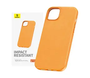 Baseus P60157304713-03 Fauxther Pouzdro pro Apple iPhone 15 Pro Max oranžová