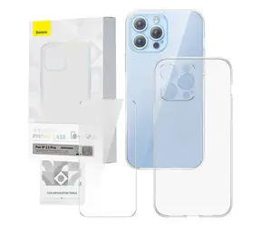Baseus P60112201201-01 Corning Pouzdro pro Apple iPhone 13 Pro čirá / + tvrzené sklo