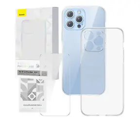 Baseus P60112201201-02 Corning Pouzdro pro Apple iPhone 13 Pro Max čirá / + tvrzené sklo
