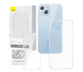 Baseus P60112202201-02 Corning Pouzdro pro Apple iPhone 14 Plus čirá / + tvrzené sklo