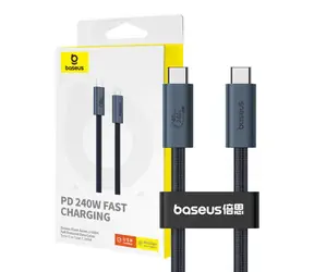 Baseus P10311803111-00 Flash Rychlonabíjecí kabel USB-C (M) - USB-C (M) 1m (240W) černá
