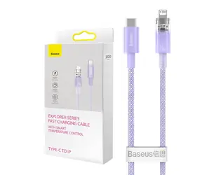 Baseus CATS010205 Rychlonabíjecí kabel USB-C (M) - Lightning (M) 1m 20W fialová