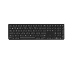 Rapoo E8020M Multi-mode černá / Bezdrátová klávesnice / 2.4 GHz / BT 3.0 a 5.0 / ultra-tenká / 2x AAA baterie