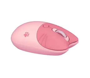 MOFII M3AG růžová / Bezdrátová optická myš / 2.4 GHz USB-A přijímač / 1600 DPI / 1x AA