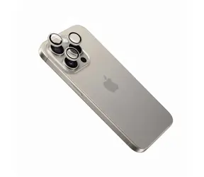 FIXED Ochranná skla čoček fotoaparátů Camera Glass pro Apple iPhone 16 Pro/16 Pro Max přírodní titan