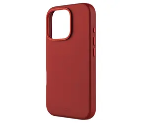 FIXED Kožený zadní kryt MagLeather s podporou MagSafe pro Apple iPhone 16 Pro červený