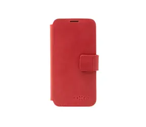 FIXED Kožené pouzdro typu kniha ProFit pro Apple iPhone 16 červené / doprodej