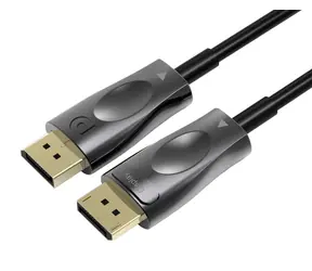PremiumCord Optický DisplayPort 1.4 přípojný kabel M/M zlacené konektory 10m